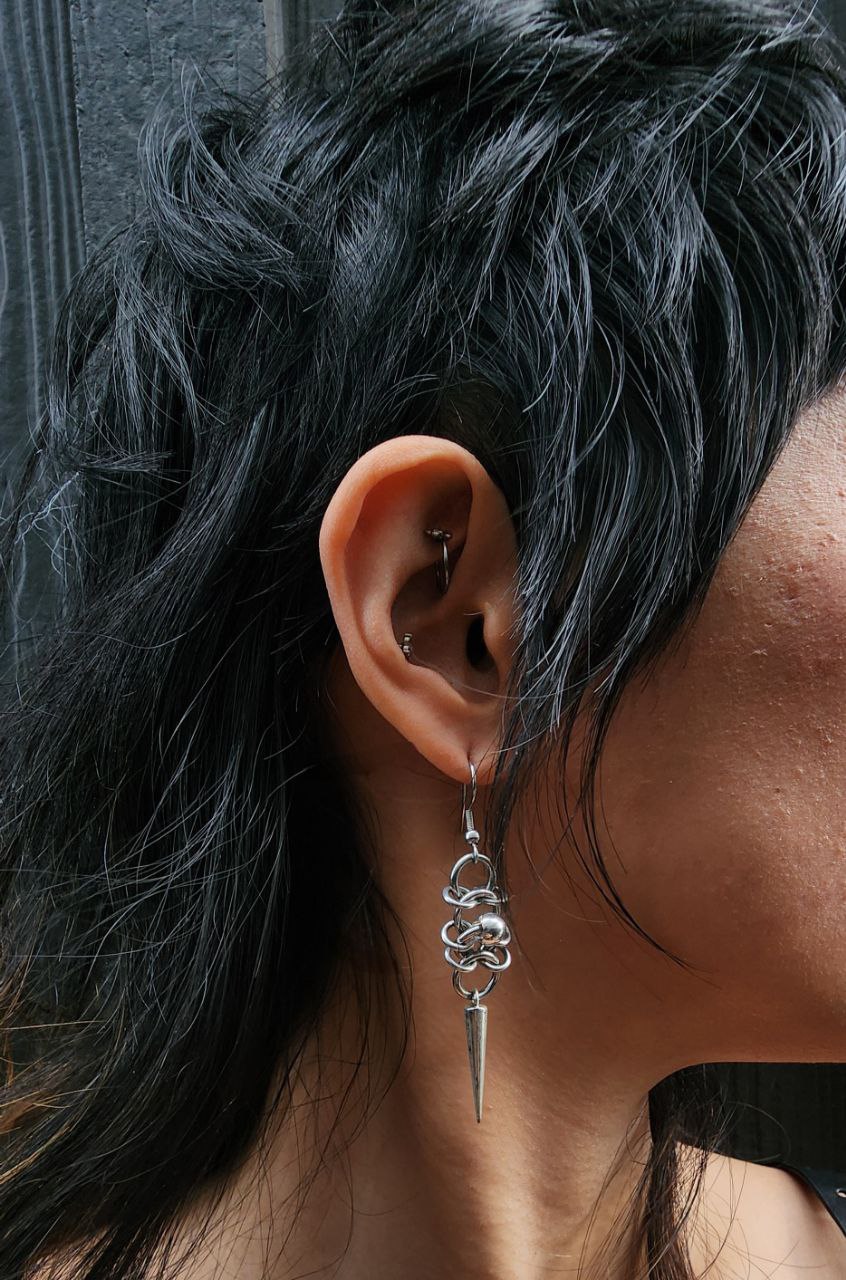 Kinetic Mixed Metal Earrings