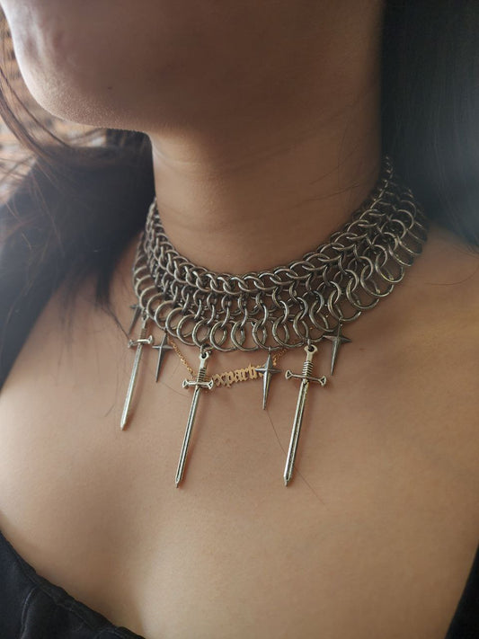 Three of Swords Necklace – Symbol of Resilience & Strength