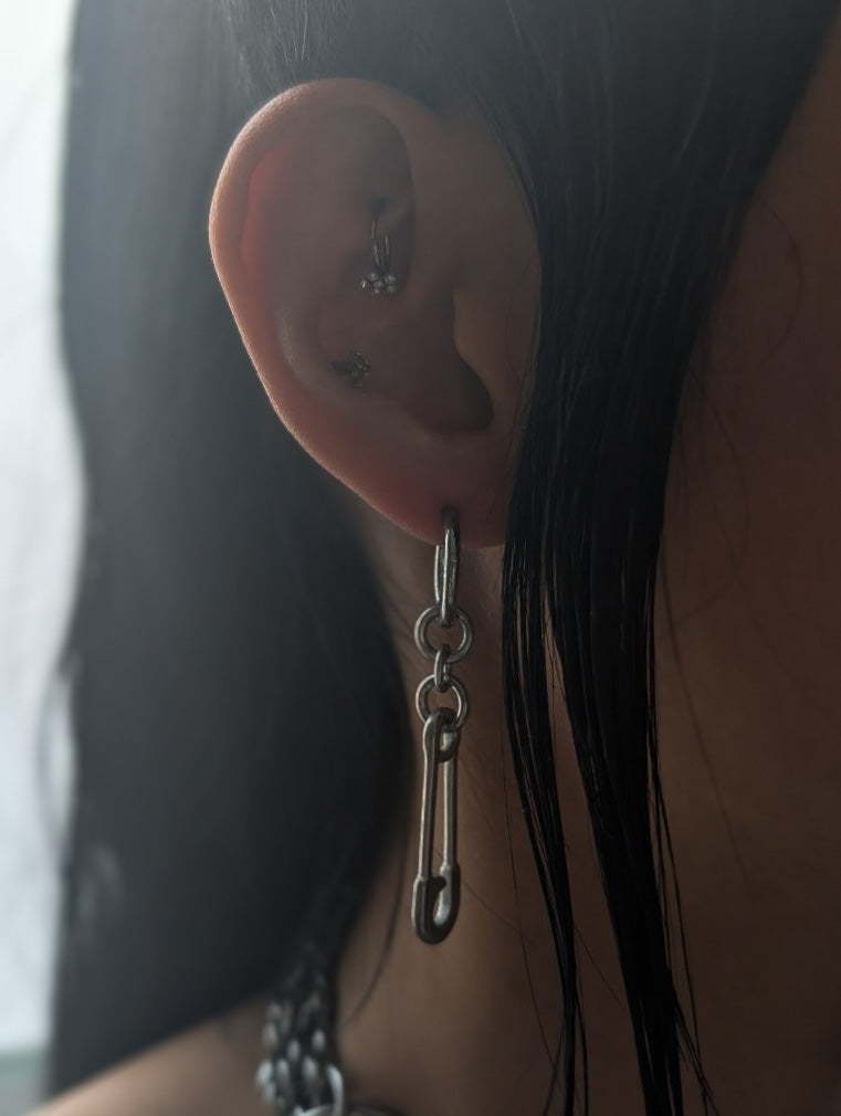 Safety Pin Earrings
