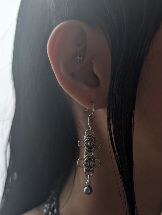 Vertebrae Earrings 