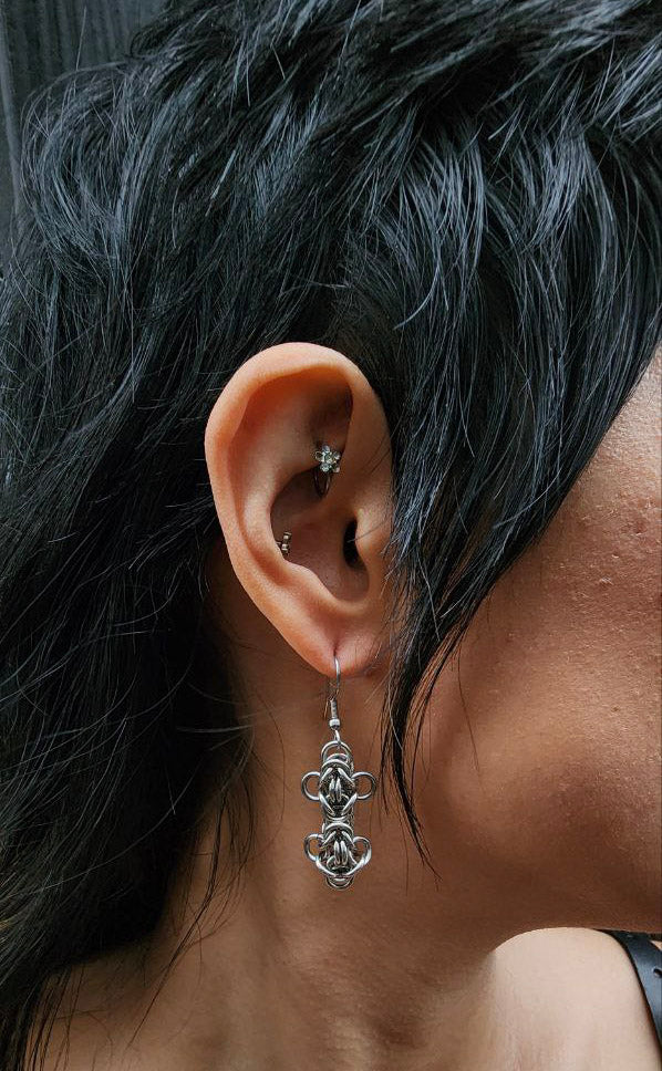 Vertebrae Earrings 